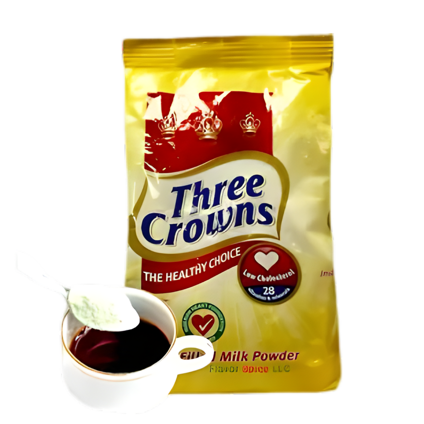 Three Crowns Low Cholesterol Instant Powder Milk 350g SACHET PACK